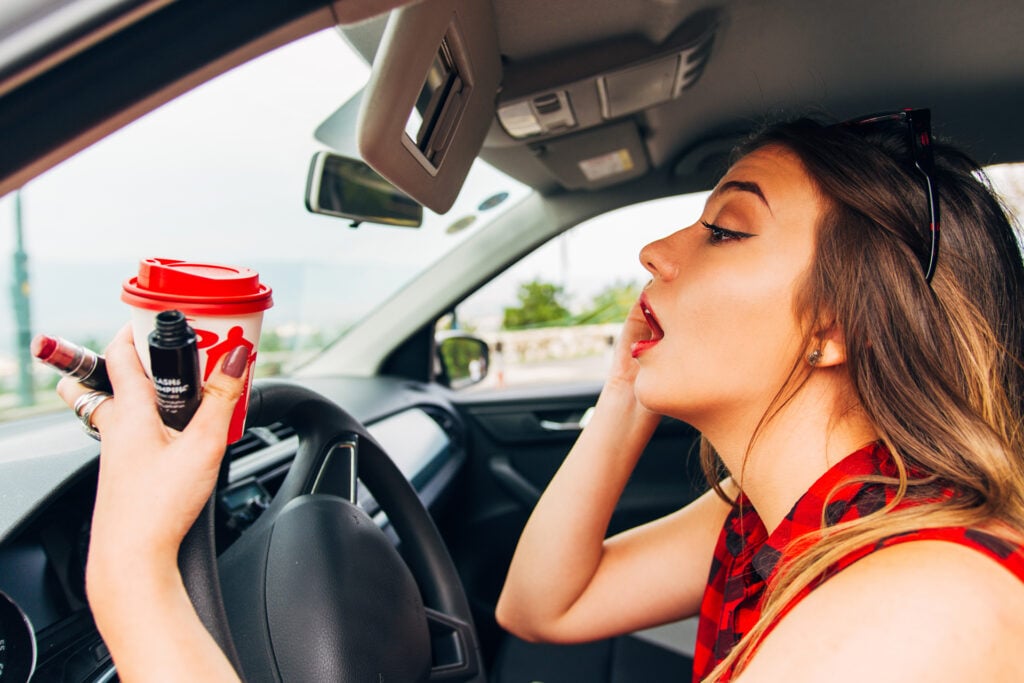 types of distracted driving
